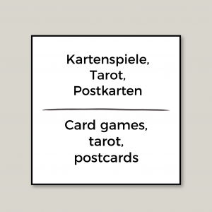 Spielkarten, Tarot, Postkarten